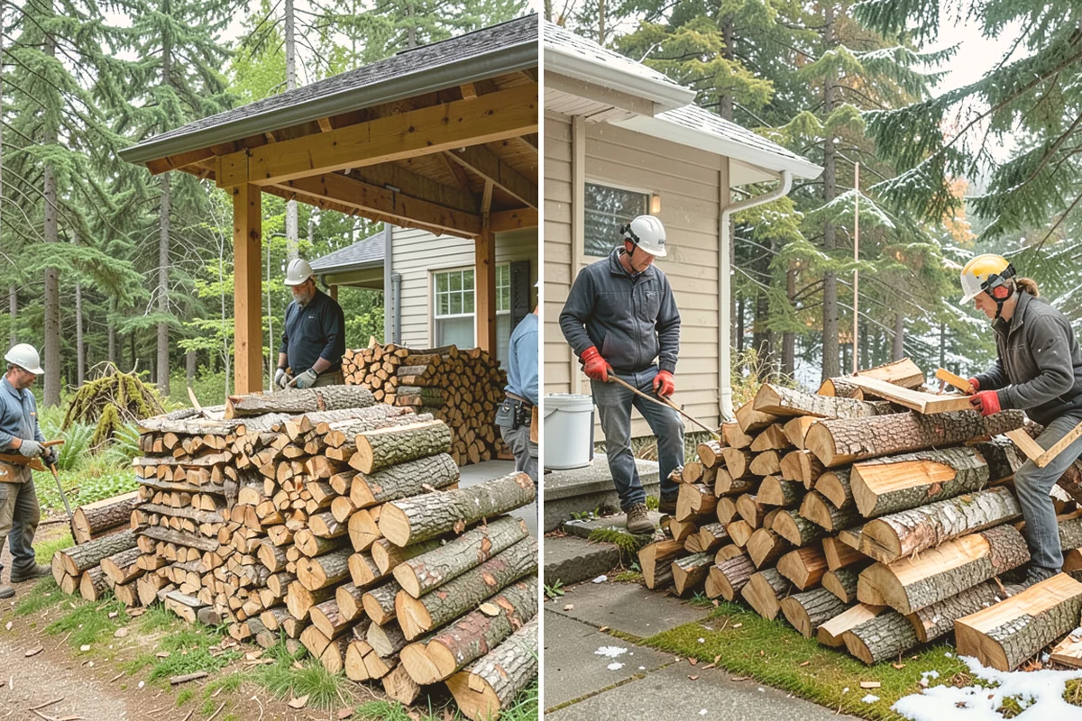 Storm Salvage Firewood in Orting, Pierce County, WA - Salvage suitable wood from storm-downed trees