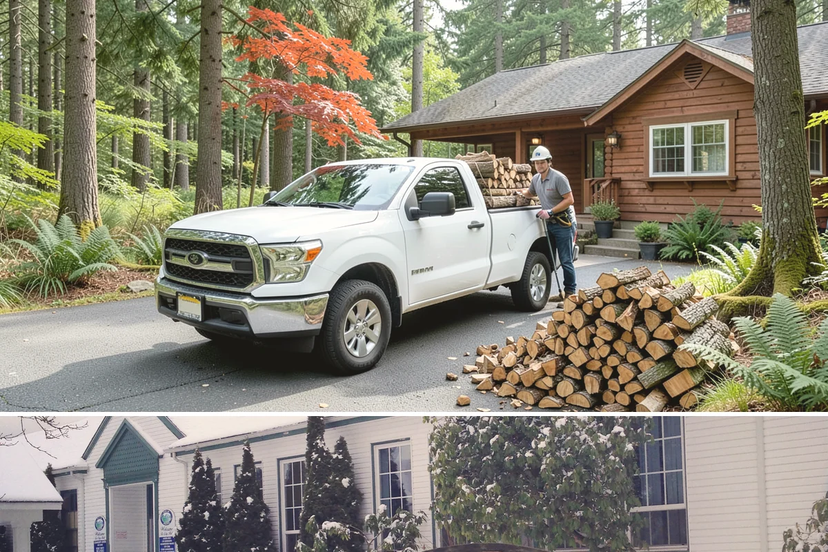 Storm Salvage Firewood in Pacific, King County, WA - Salvage supply peaks after fall and winter storm seasons, when downed wood is most plentiful for processing.