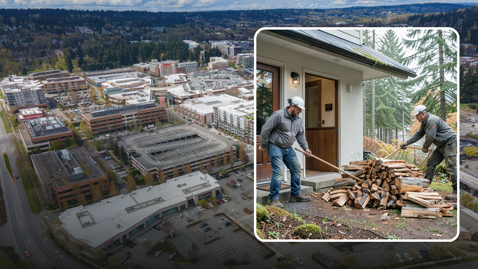 Storm Salvage Firewood in Redmond, King County, WA - We salvage wood from storm-downed trees across the Northwest and process it into firewood you can burn.