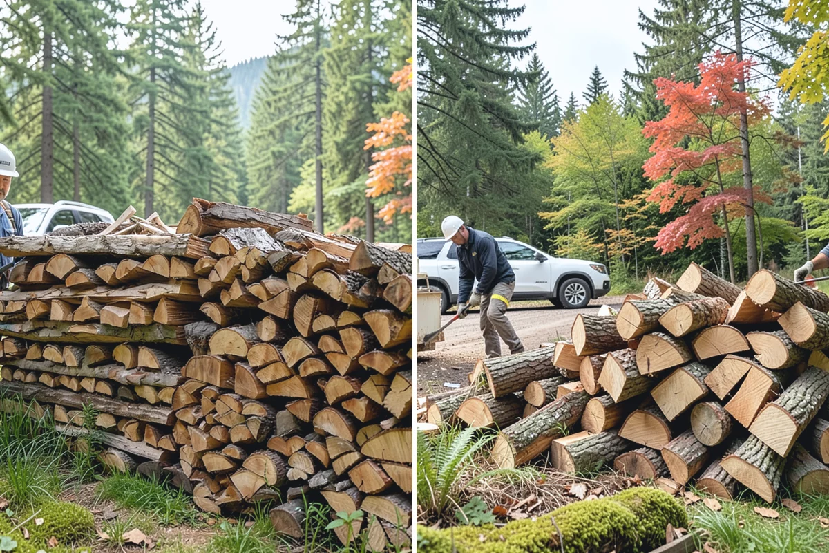Storm Salvage Firewood in Redmond, King County, WA - Salvage suitable wood from storm-downed trees