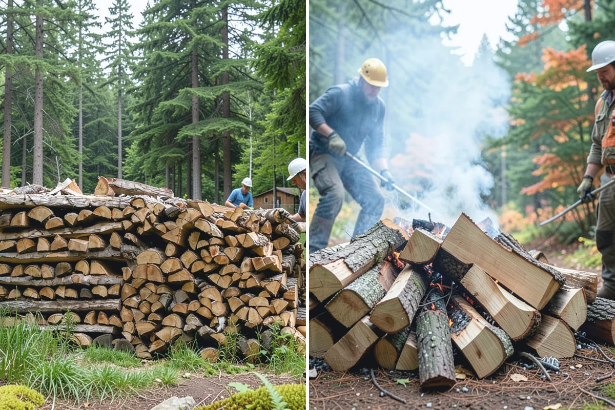Storm Salvage Firewood in Renton, King County, WA - Salvage suitable wood from storm-downed trees
