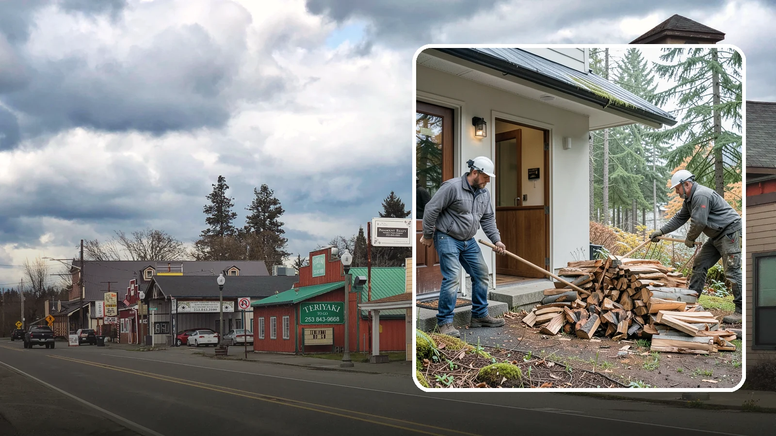 Storm Salvage Firewood in Roy, Pierce County, WA - We salvage wood from storm-downed trees across the Northwest and process it into firewood you can burn.