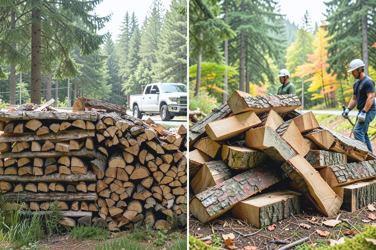 Storm Salvage Firewood in Roy, Pierce County, WA - Salvage suitable wood from storm-downed trees