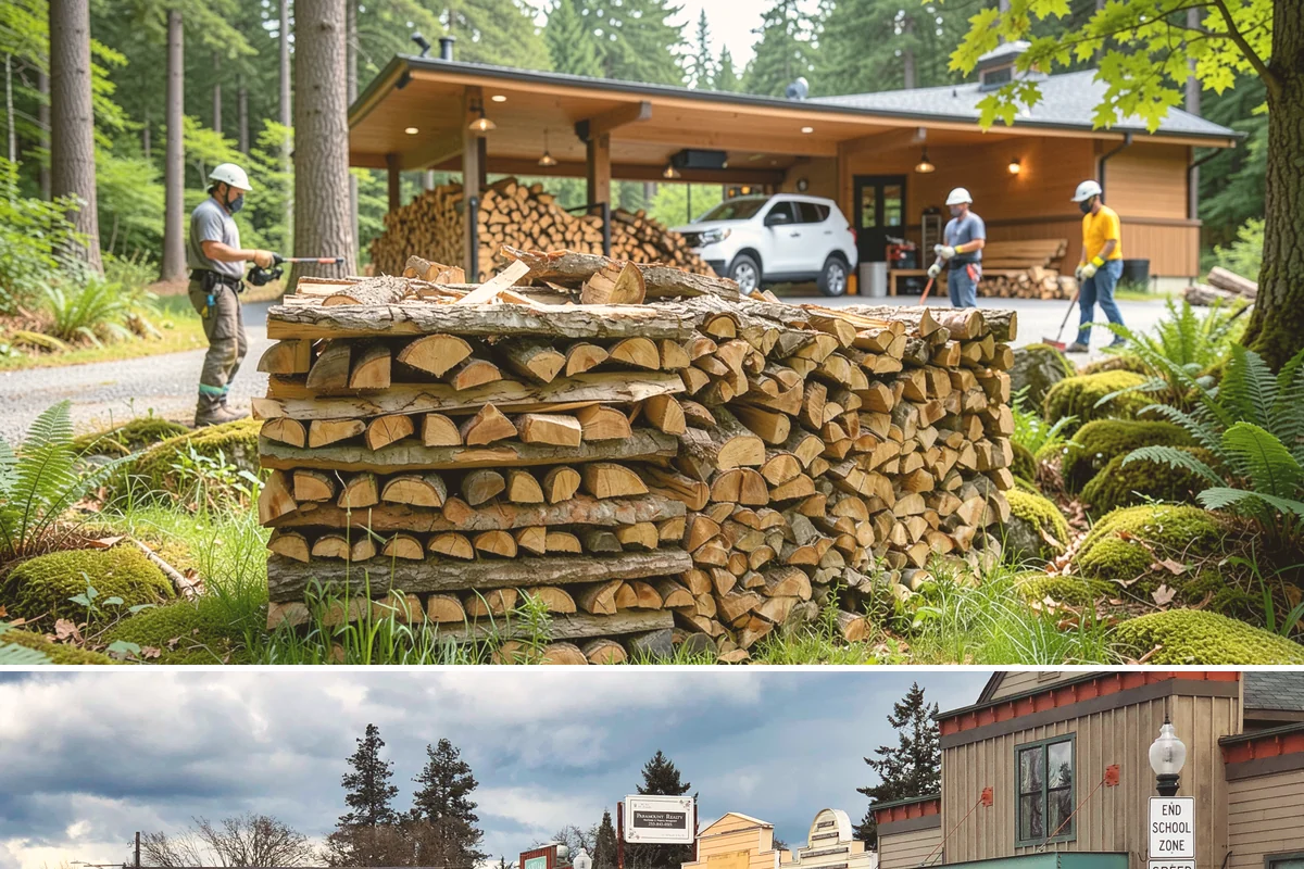 Storm Salvage Firewood in Roy, Pierce County, WA - Salvage supply peaks after fall and winter storm seasons, when downed wood is most plentiful for processing.