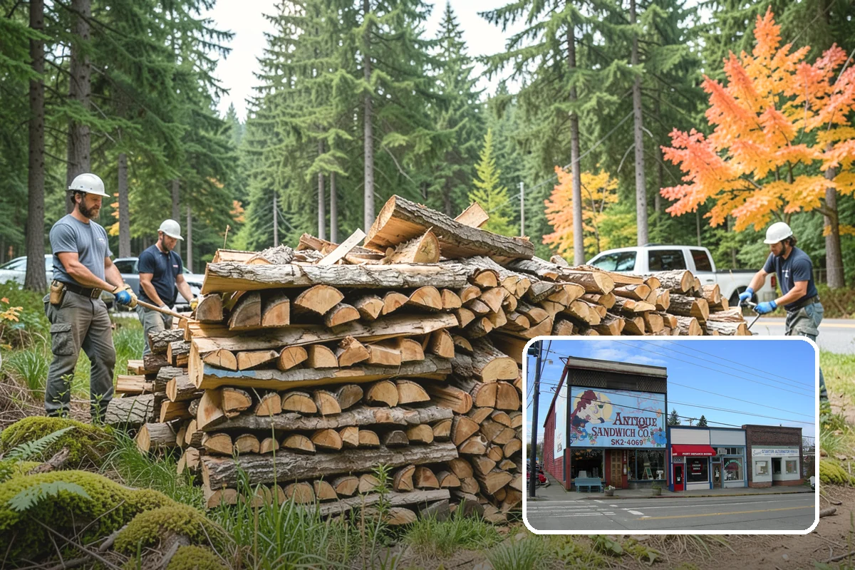 Storm Salvage Firewood in Ruston, Pierce County, WA - Turns storm-downed trees into usable firewood