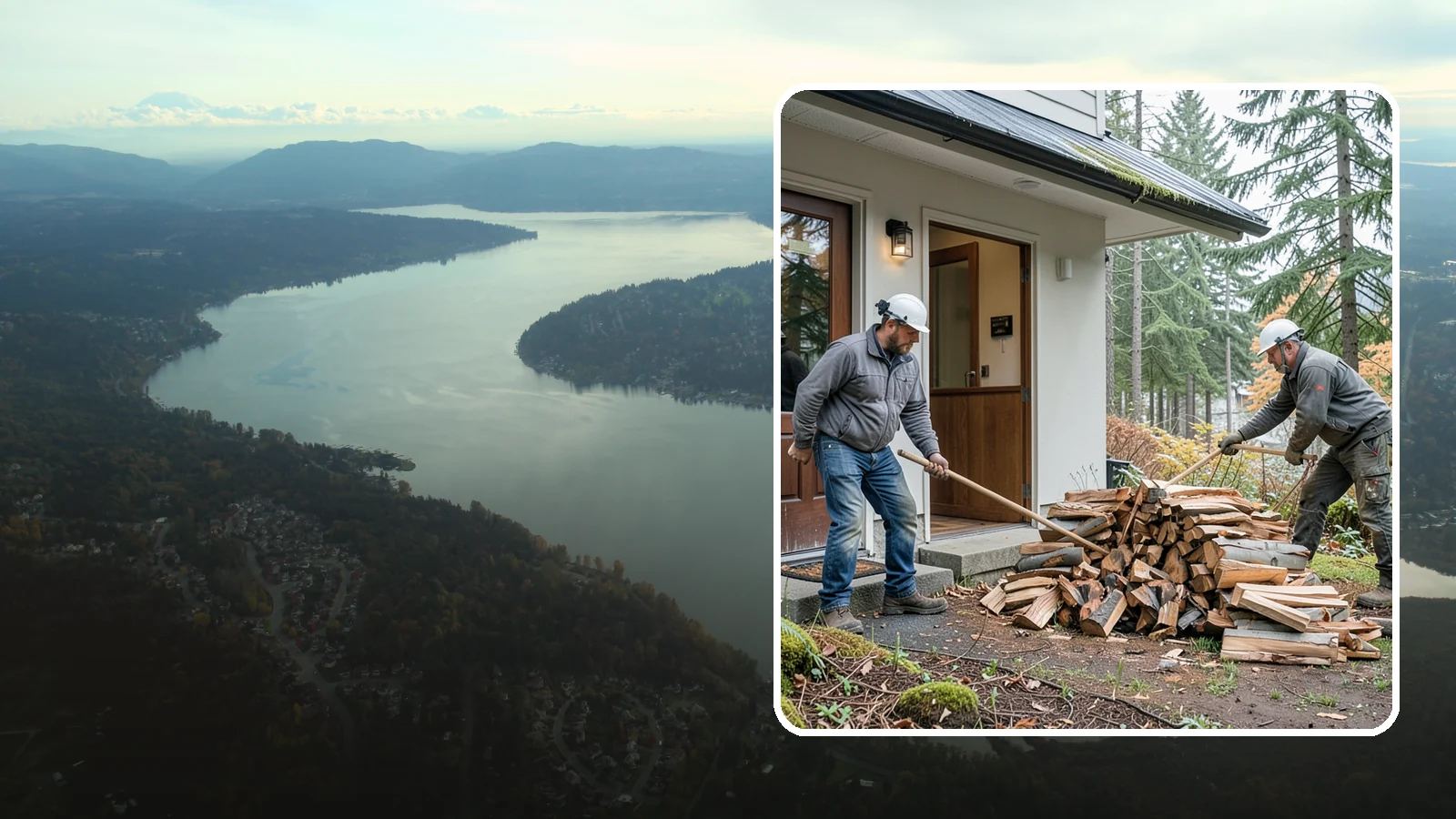 Storm Salvage Firewood in Sammamish, King County, WA - We salvage wood from storm-downed trees across the Northwest and process it into firewood you can burn.