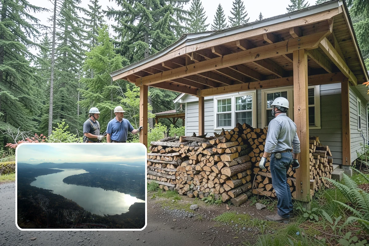 Storm Salvage Firewood in Sammamish, King County, WA - Turns storm-downed trees into usable firewood