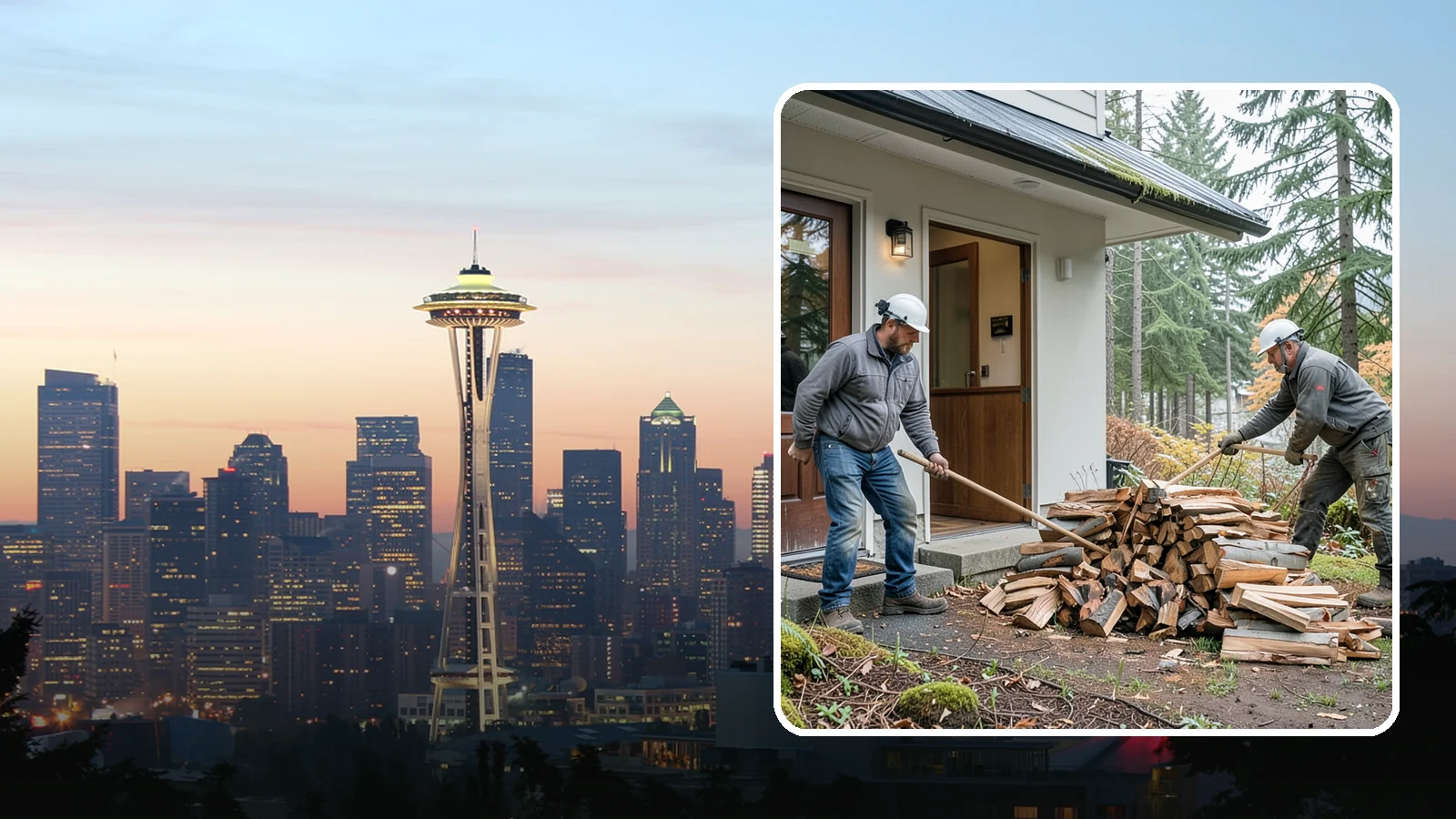 Storm Salvage Firewood in Seattle, King County, WA - We salvage wood from storm-downed trees across the Northwest and process it into firewood you can burn.