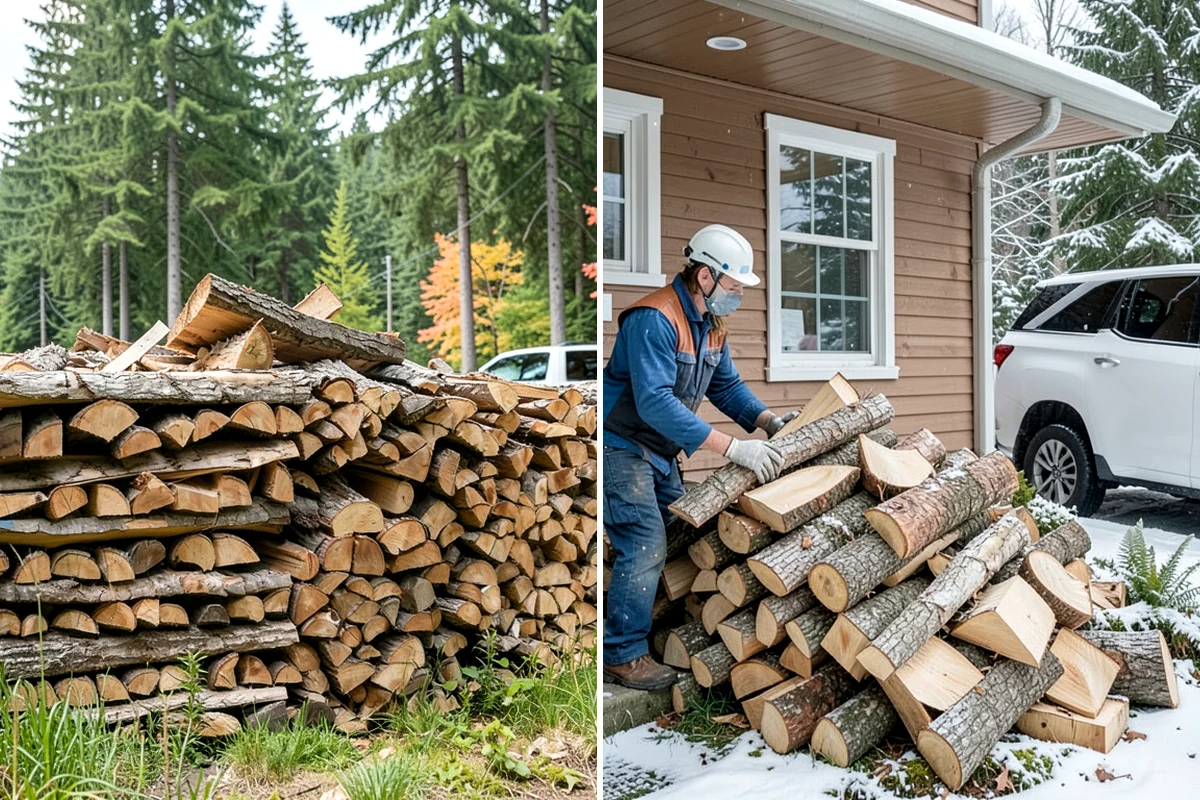 Storm Salvage Firewood in Shoreline, King County, WA - Salvage suitable wood from storm-downed trees