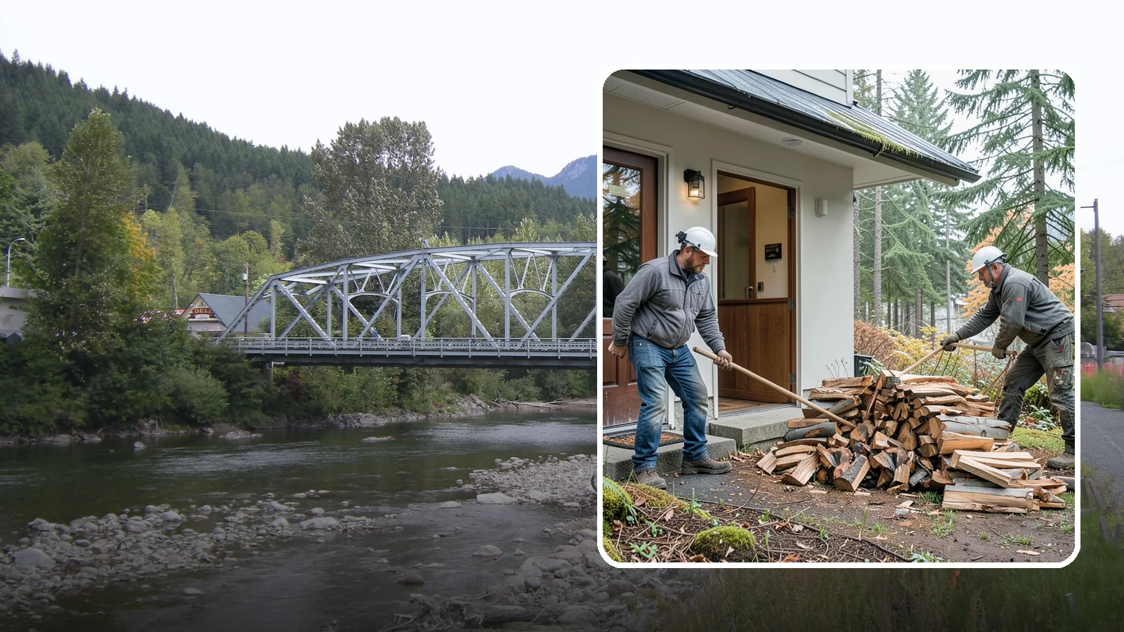 Storm Salvage Firewood in Skykomish, King County, WA - We salvage wood from storm-downed trees across the Northwest and process it into firewood you can burn.