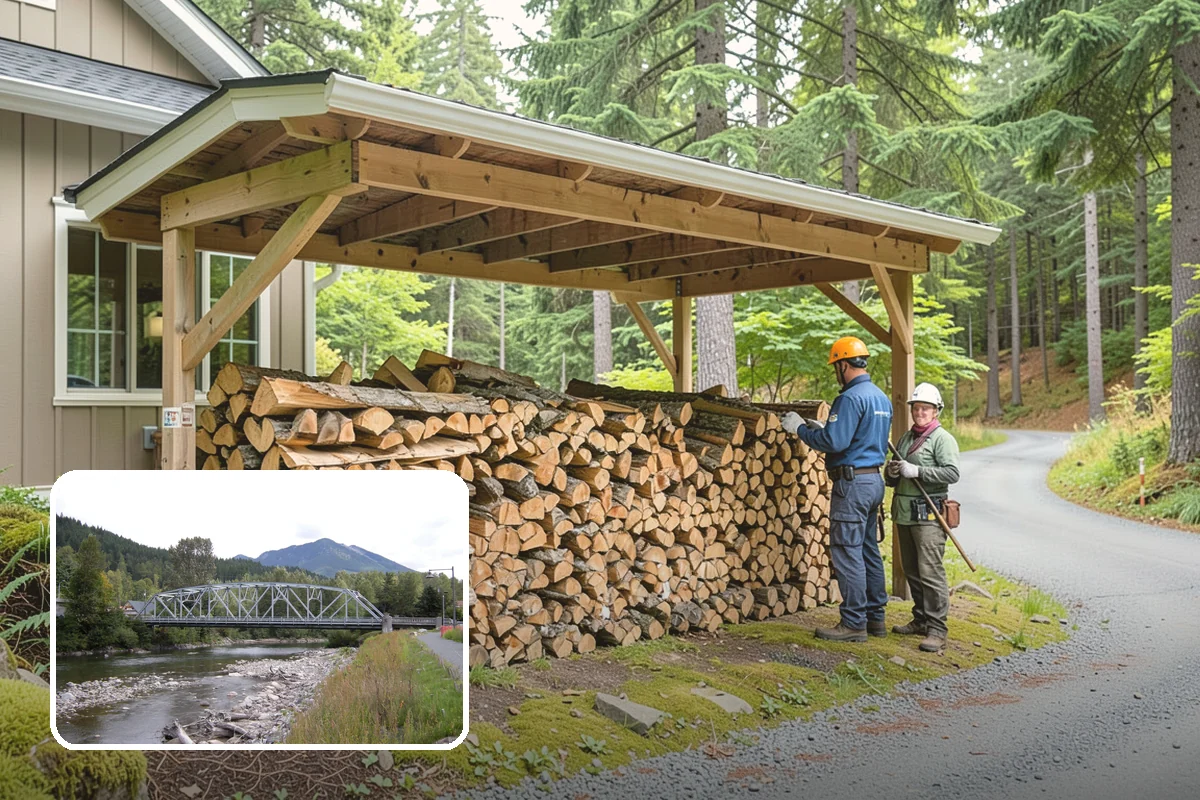 Storm Salvage Firewood in Skykomish, King County, WA - Turns storm-downed trees into usable firewood