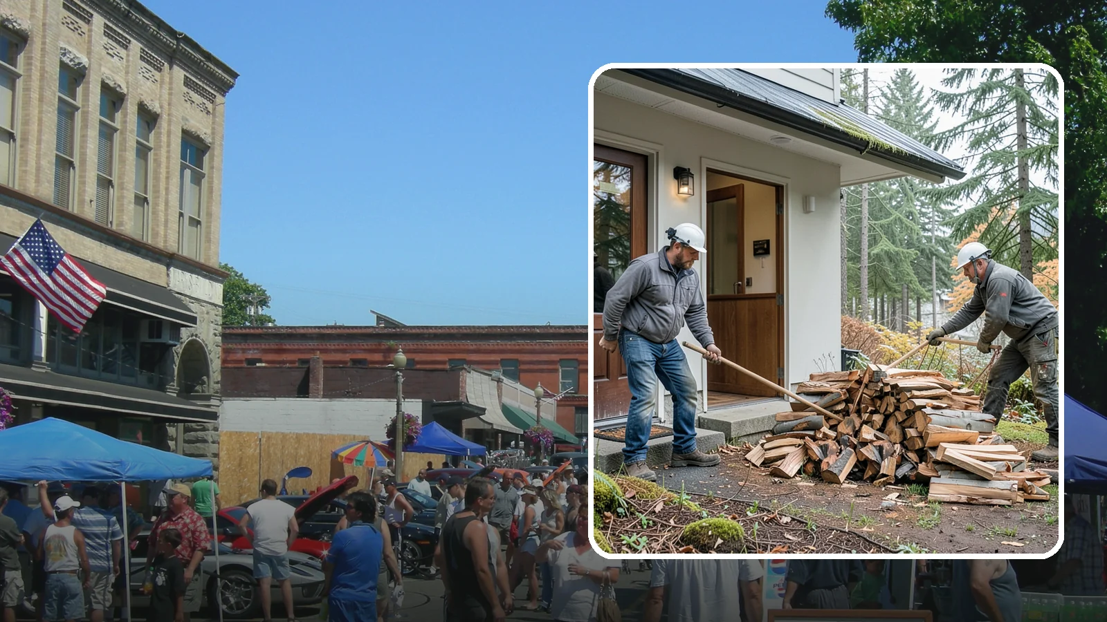 Storm Salvage Firewood in Snohomish, Snohomish County, WA - We salvage wood from storm-downed trees across the Northwest and process it into firewood you can burn.