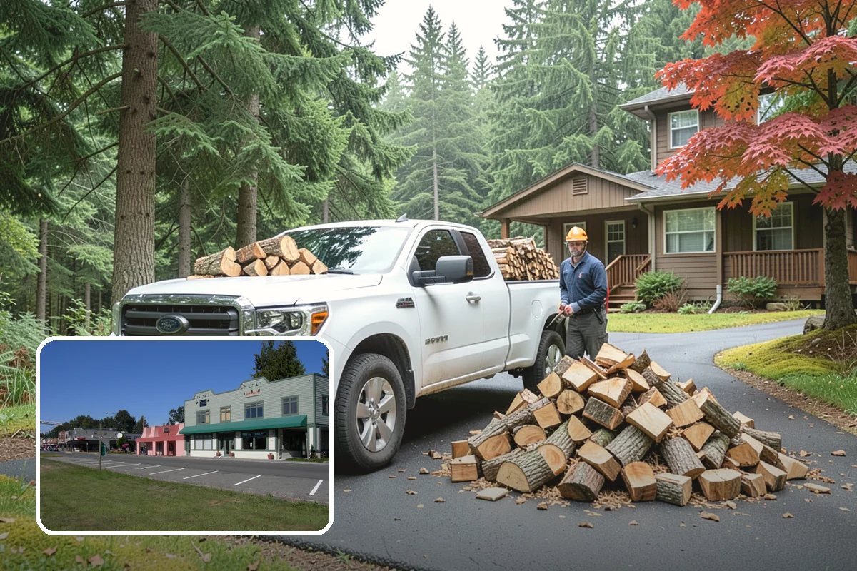 Storm Salvage Firewood in Snoqualmie, King County, WA - Turns storm-downed trees into usable firewood