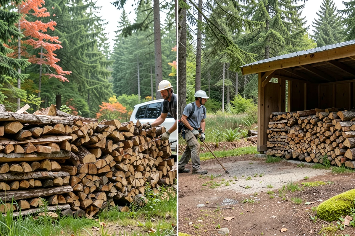 Storm Salvage Firewood in Snoqualmie, King County, WA - Salvage suitable wood from storm-downed trees