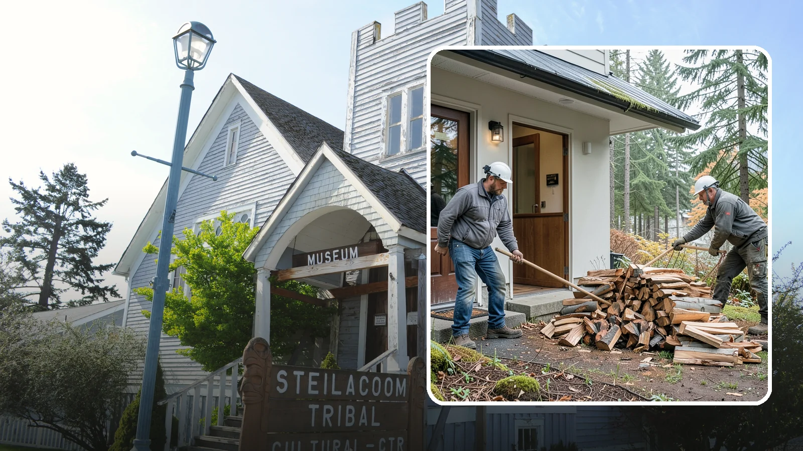 Storm Salvage Firewood in Steilacoom, Pierce County, WA - We salvage wood from storm-downed trees across the Northwest and process it into firewood you can burn.