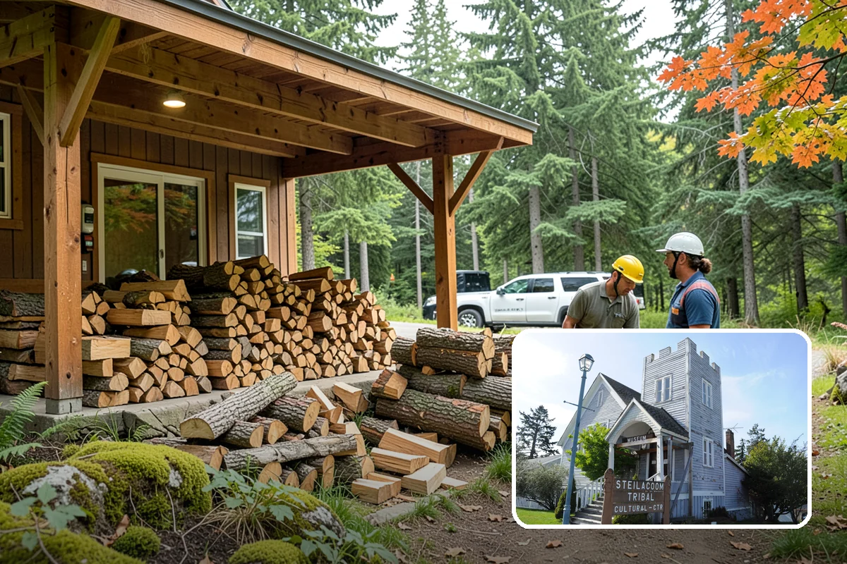 Storm Salvage Firewood in Steilacoom, Pierce County, WA - Turns storm-downed trees into usable firewood