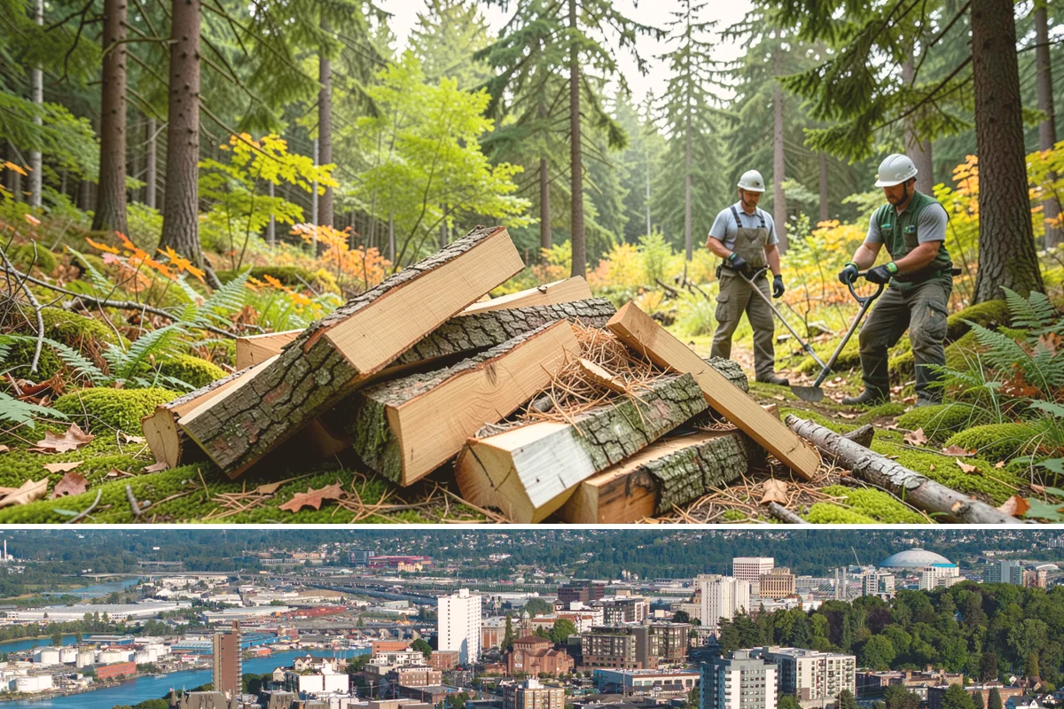 Storm Salvage Firewood in Tacoma, Pierce County, WA - Salvage supply peaks after fall and winter storm seasons, when downed wood is most plentiful for processing.