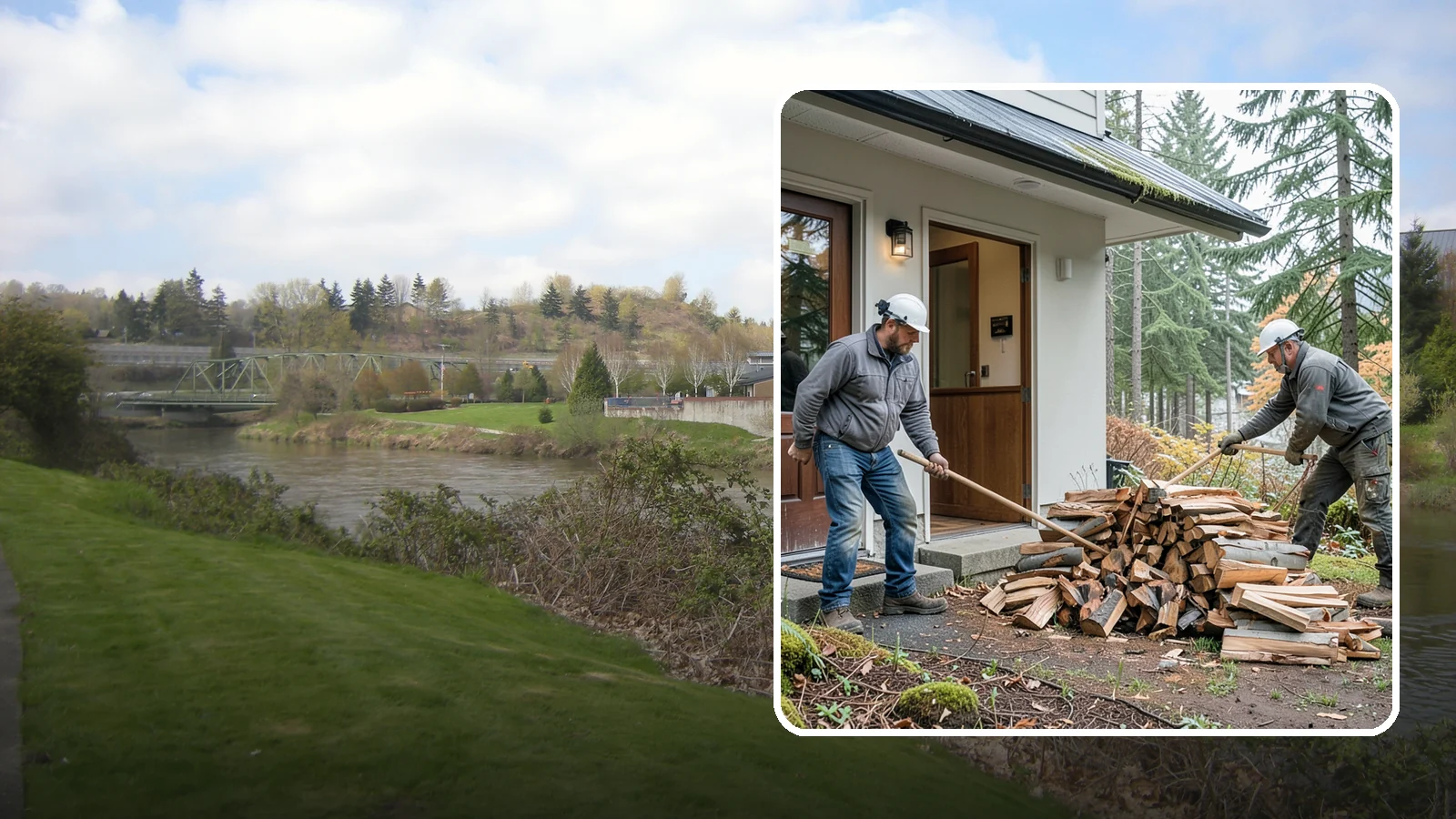 Storm Salvage Firewood in Tukwila, King County, WA - We salvage wood from storm-downed trees across the Northwest and process it into firewood you can burn.