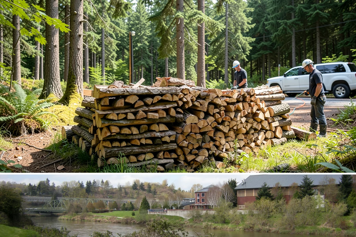 Storm Salvage Firewood in Tukwila, King County, WA - Salvage supply peaks after fall and winter storm seasons, when downed wood is most plentiful for processing.