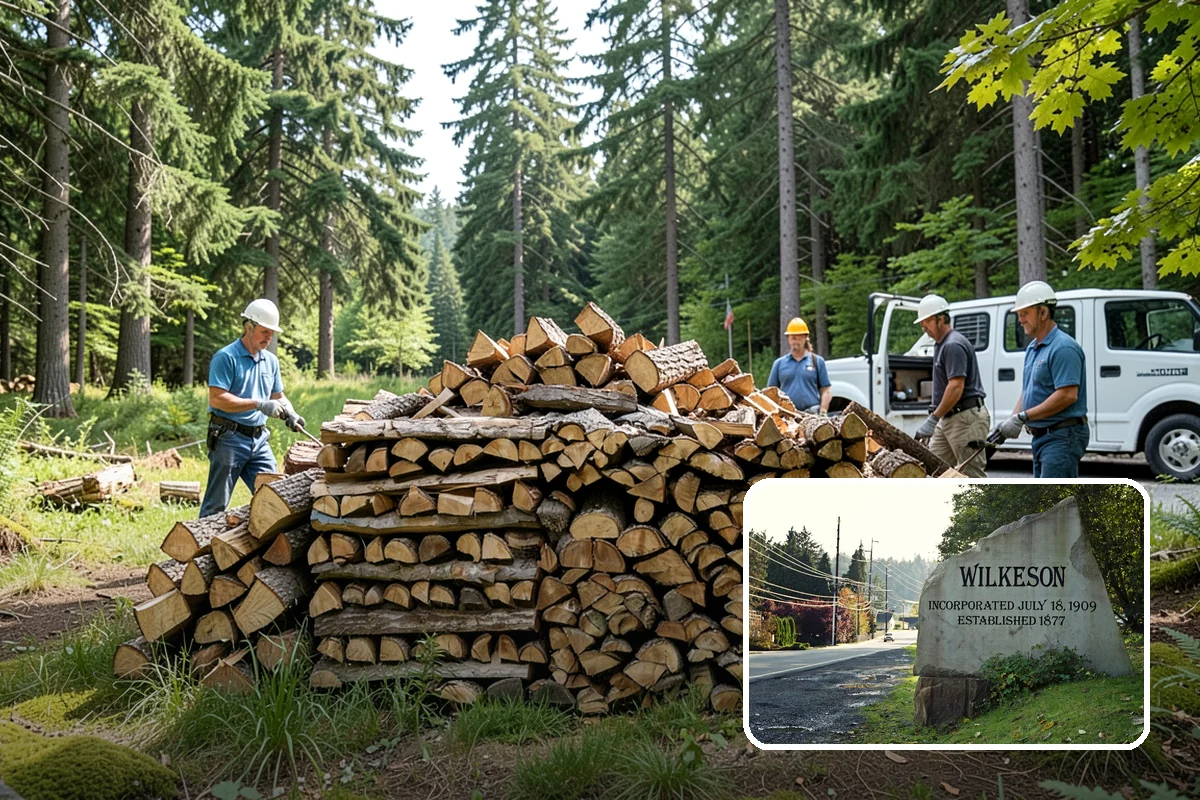 Storm Salvage Firewood in Wilkeson, Pierce County, WA - Turns storm-downed trees into usable firewood