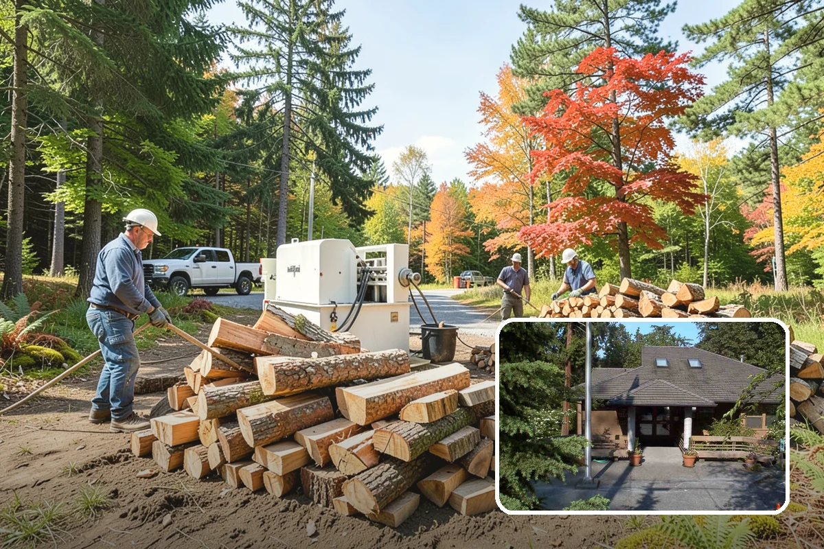 Storm Salvage Firewood in Yarrow Point, King County, WA - Turns storm-downed trees into usable firewood
