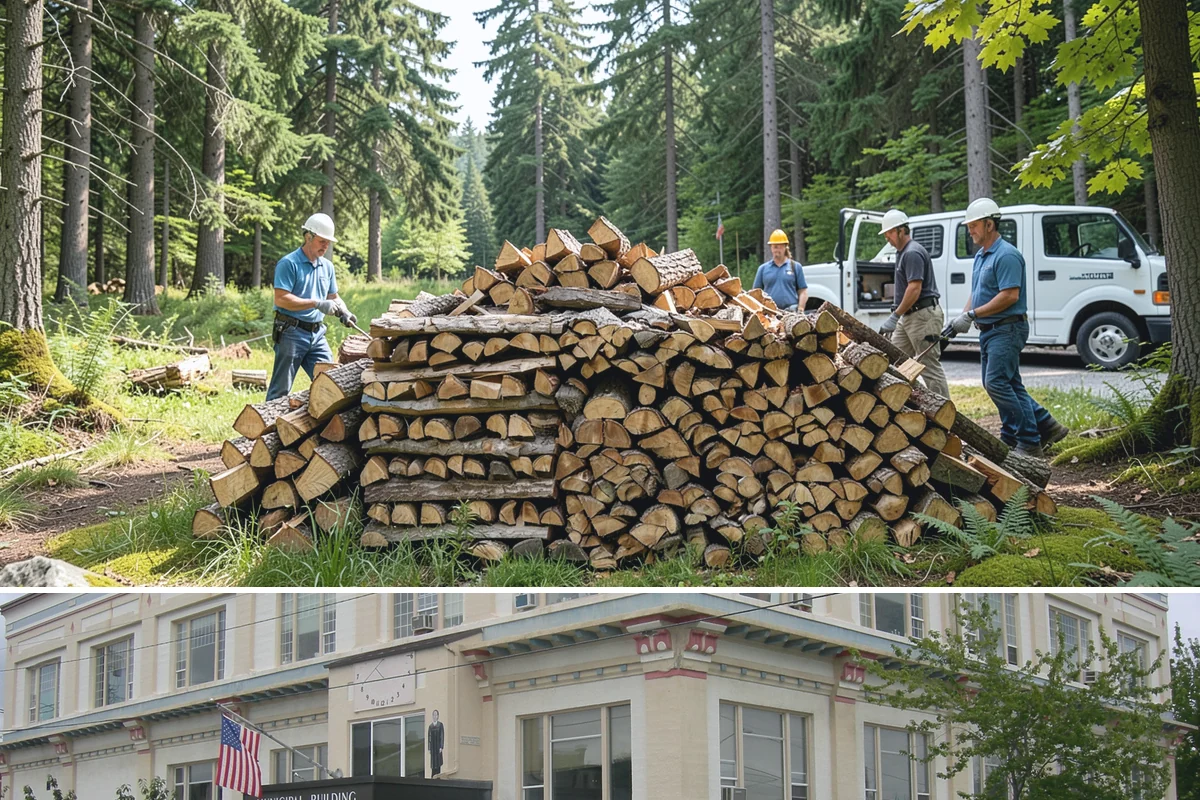 Storm Wood Processing in Anacortes, Skagit County, WA - Demand spikes after fall and winter windstorms, so call promptly once a storm passes for faster scheduling.