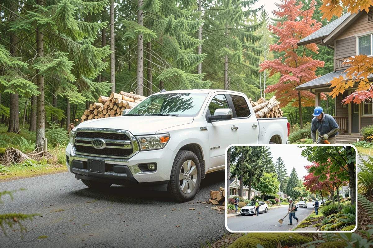 Storm Wood Processing in Beaux Arts Village, King County, WA - Recovers value from storm-damaged trees