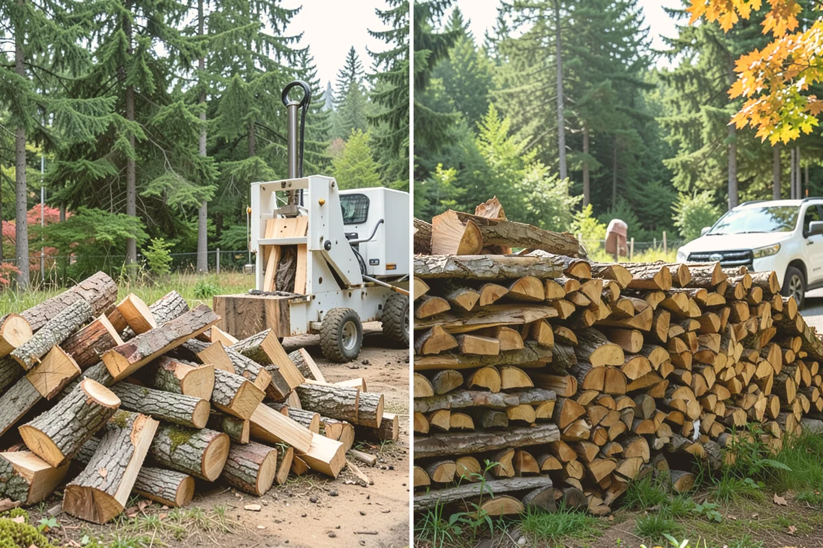 Storm Wood Processing in Bellevue, King County, WA - We survey the storm damage on-site