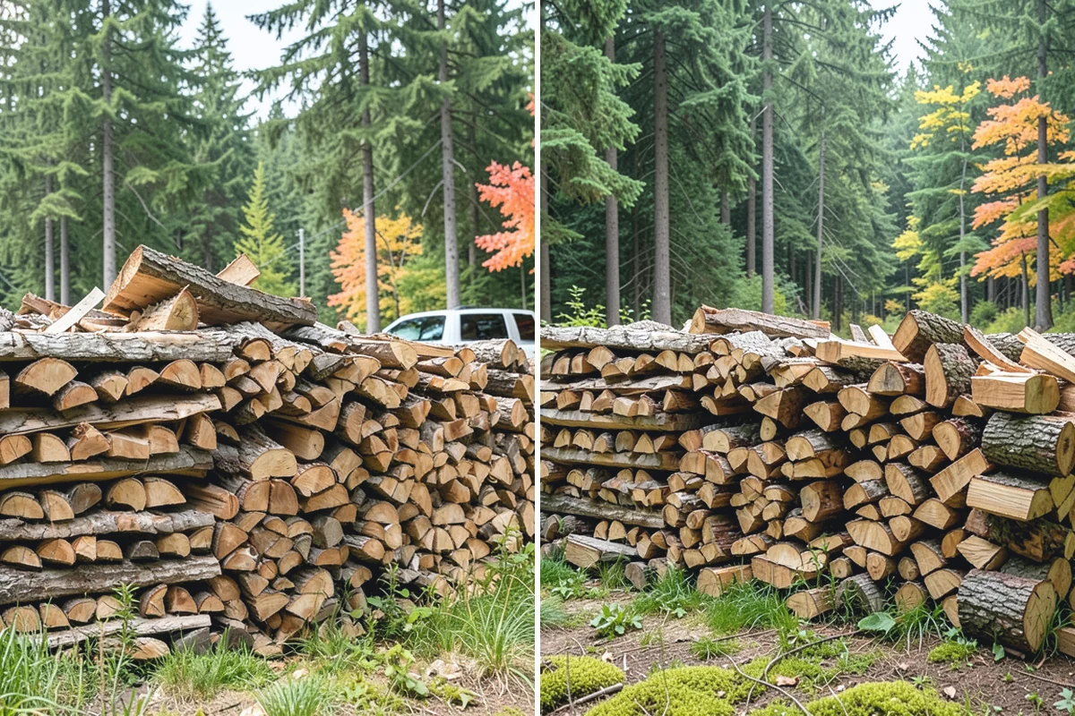 Storm Wood Processing in Bonney Lake, Pierce County, WA - We survey the storm damage on-site
