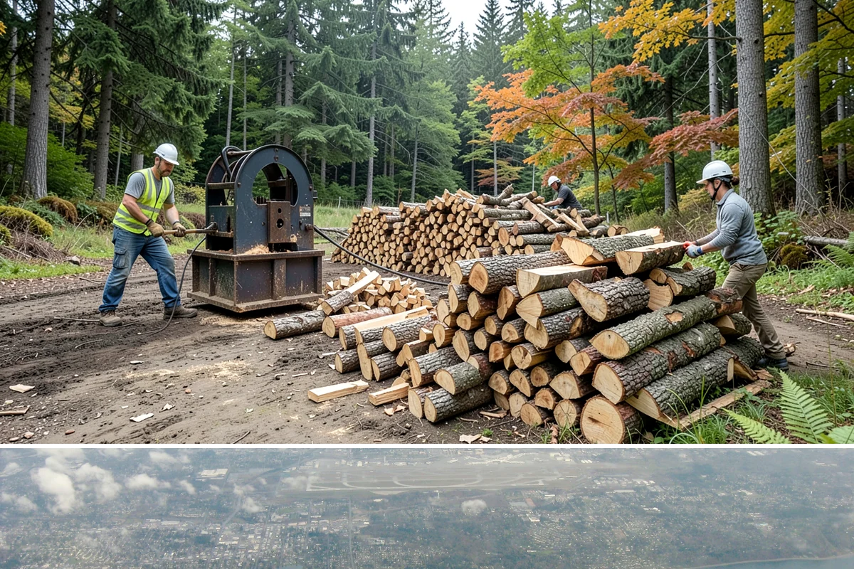 Storm Wood Processing in Burien, King County, WA - Demand spikes after fall and winter windstorms, so call promptly once a storm passes for faster scheduling.