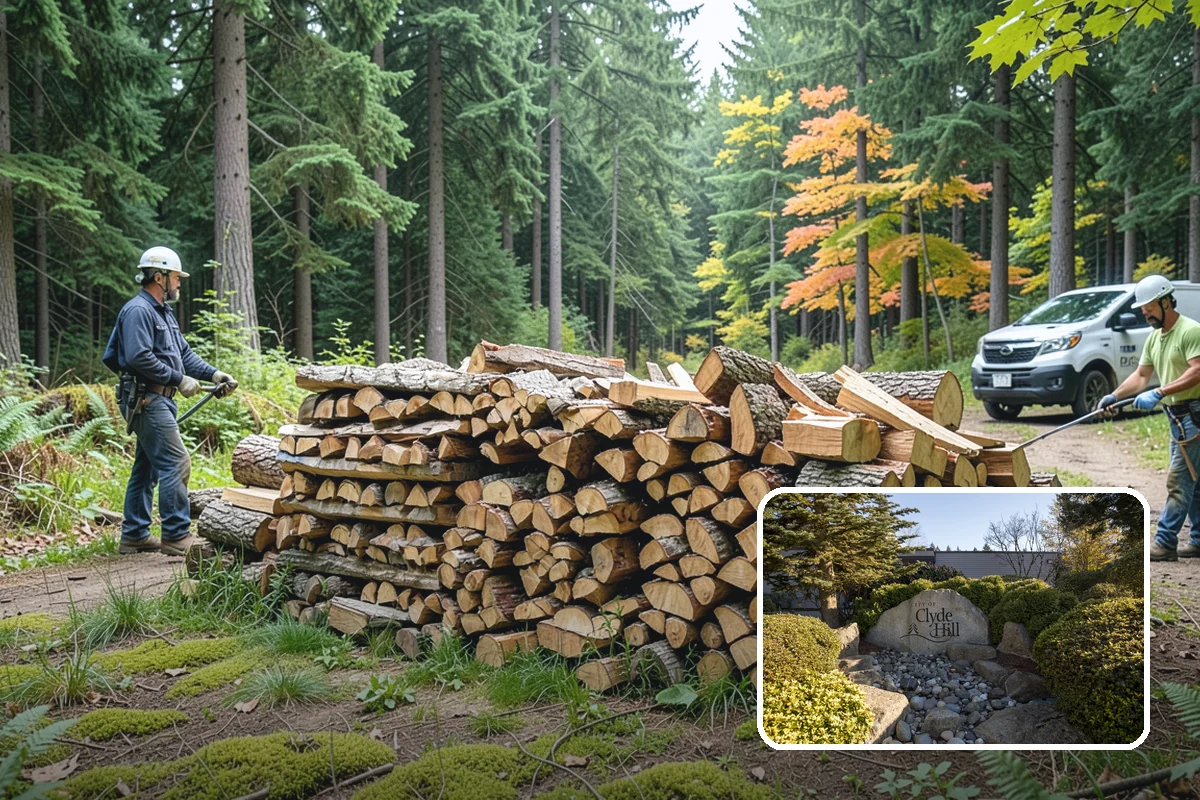 Storm Wood Processing in Clyde Hill, King County, WA - Recovers value from storm-damaged trees