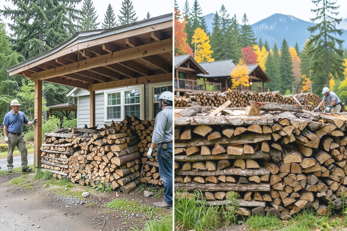 Storm Wood Processing in Coupeville, Island County, WA - We survey the storm damage on-site