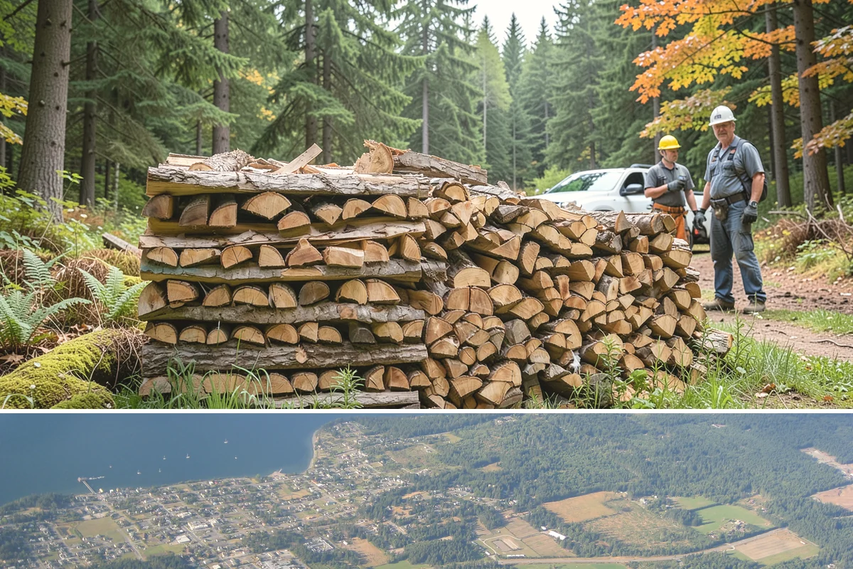 Storm Wood Processing in Coupeville, Island County, WA - Demand spikes after fall and winter windstorms, so call promptly once a storm passes for faster scheduling.