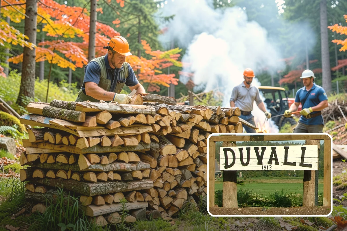 Storm Wood Processing in Duvall, King County, WA - Recovers value from storm-damaged trees