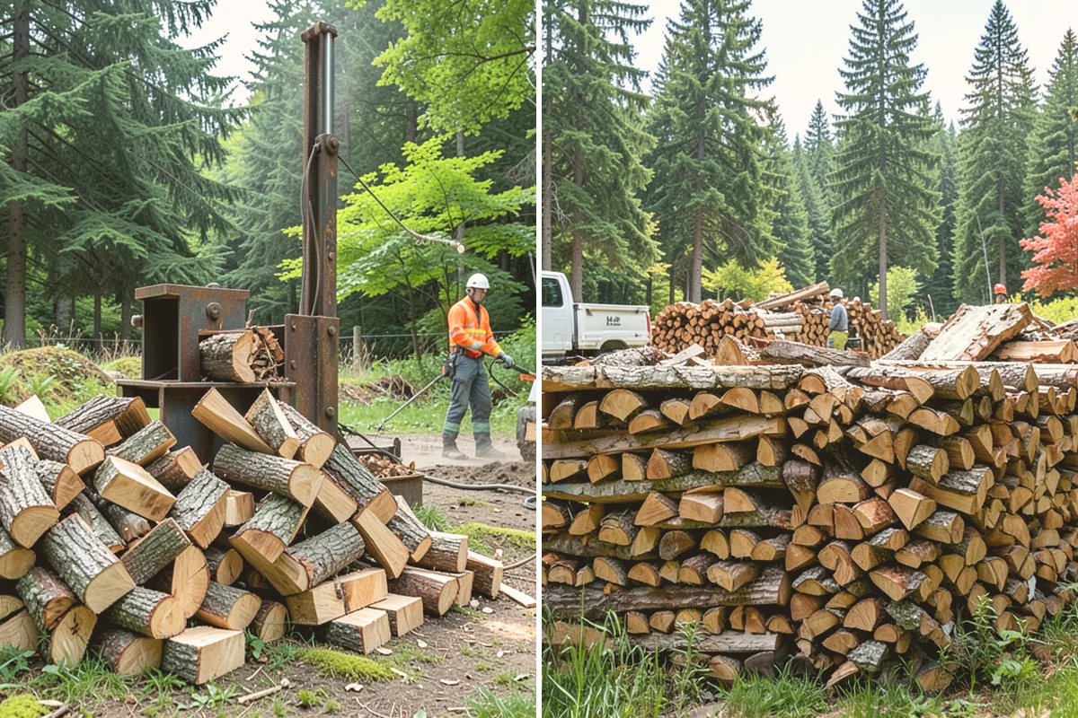 Storm Wood Processing in Fife, Pierce County, WA - We survey the storm damage on-site