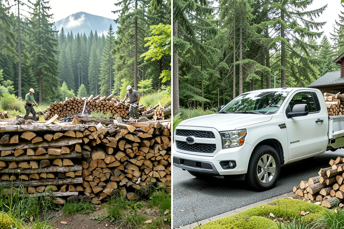 Storm Wood Processing in Gig Harbor, Pierce County, WA - We survey the storm damage on-site