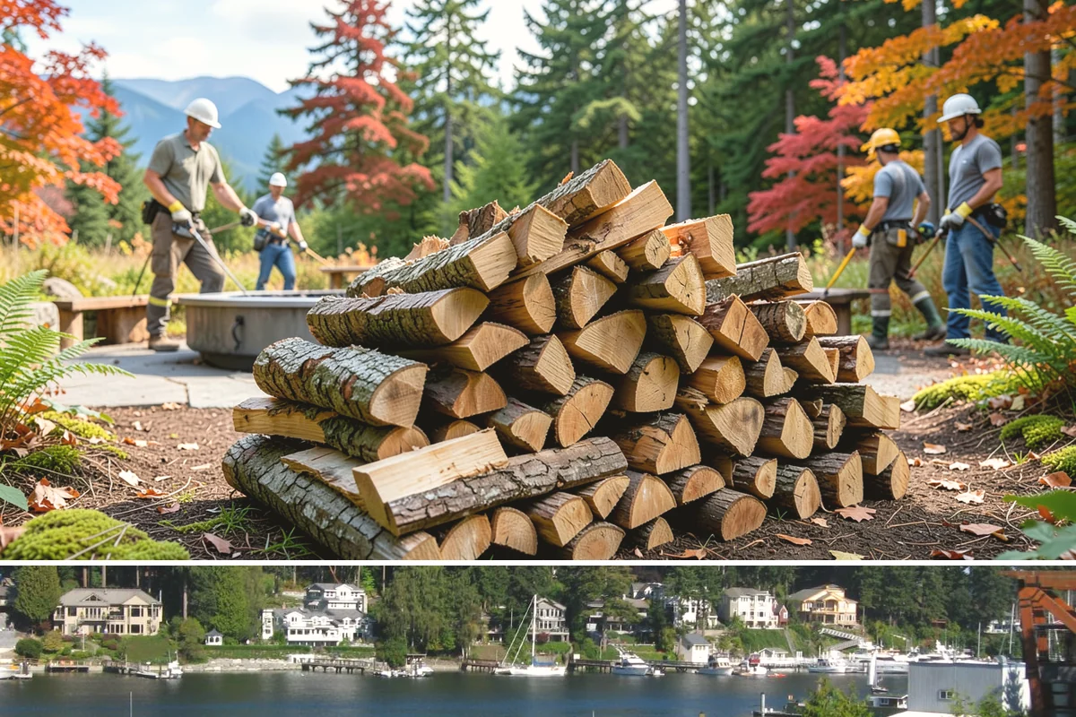 Storm Wood Processing in Gig Harbor, Pierce County, WA - Demand spikes after fall and winter windstorms, so call promptly once a storm passes for faster scheduling.