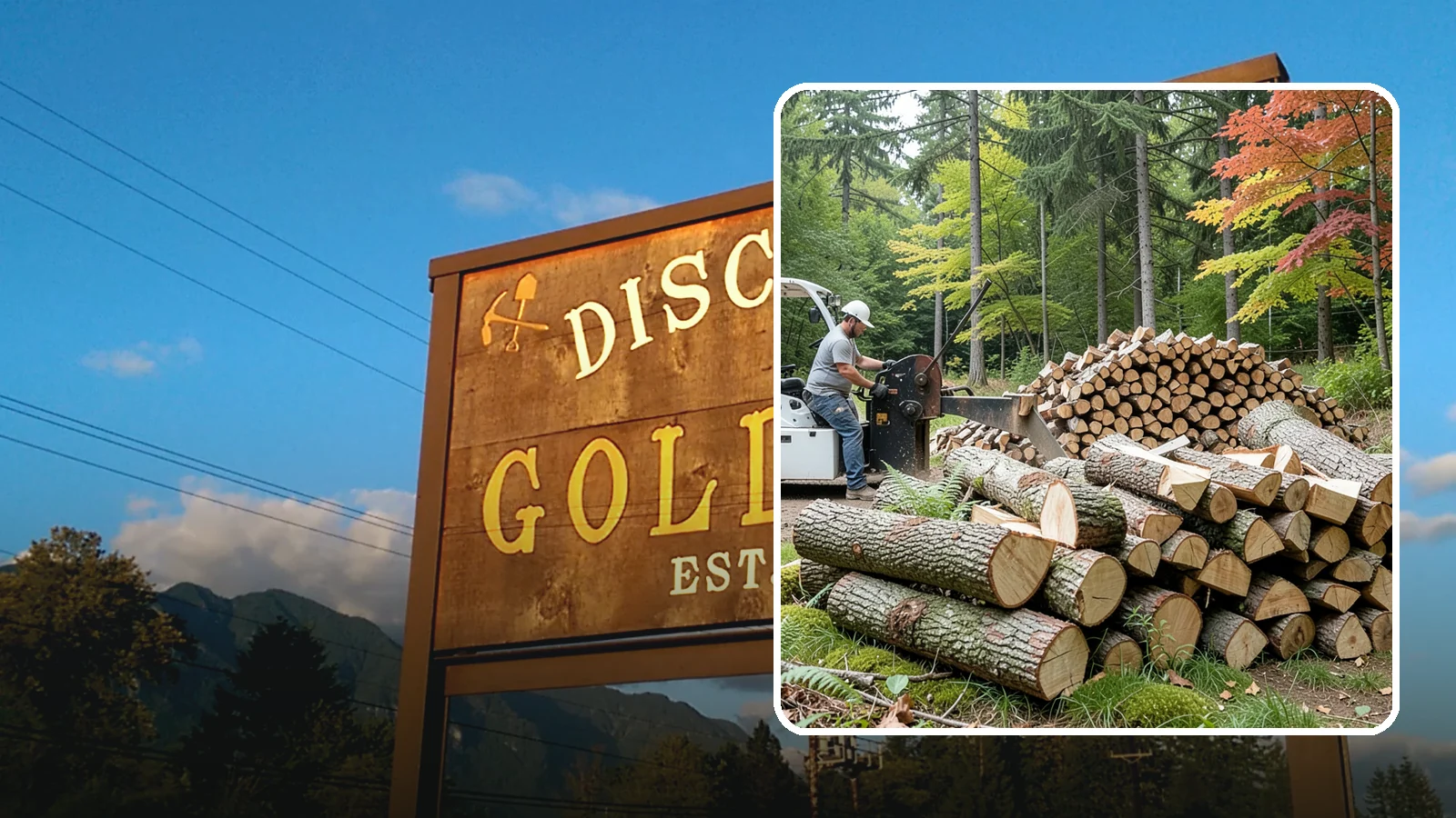 Storm Wood Processing in Gold Bar, Snohomish County, WA - We process storm-downed trees and limbs into stacked, usable firewood.
