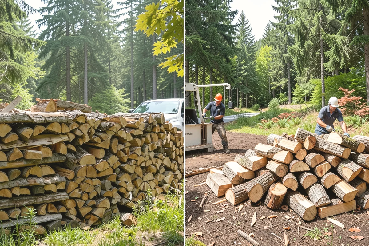 Storm Wood Processing in Lake Stevens, Snohomish County, WA - We survey the storm damage on-site