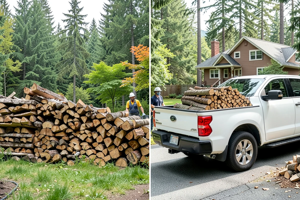 Storm Wood Processing in Lakewood, Pierce County, WA - We survey the storm damage on-site