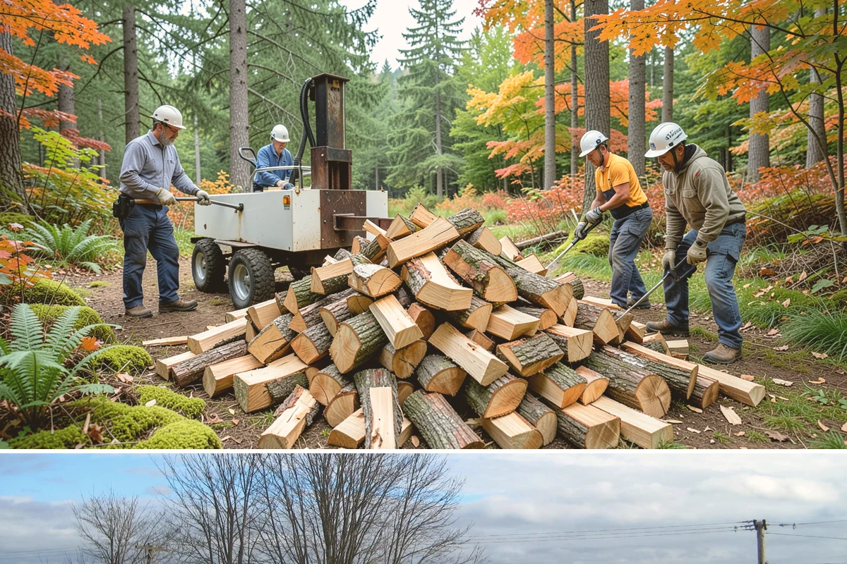 Storm Wood Processing in Langley, WA - Demand spikes after fall and winter windstorms, so call promptly once a storm passes for faster scheduling.