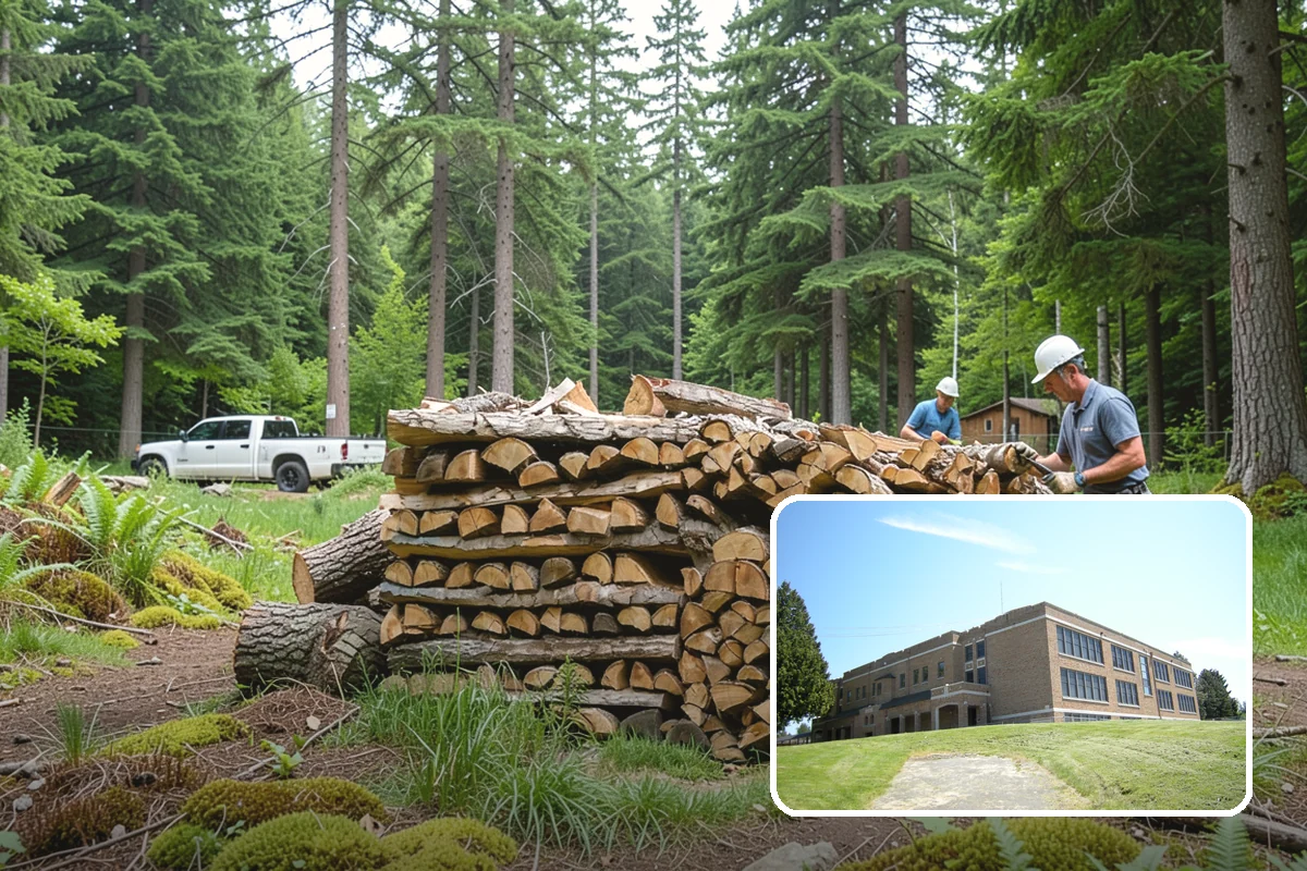 Storm Wood Processing in Maple Valley, King County, WA - Recovers value from storm-damaged trees