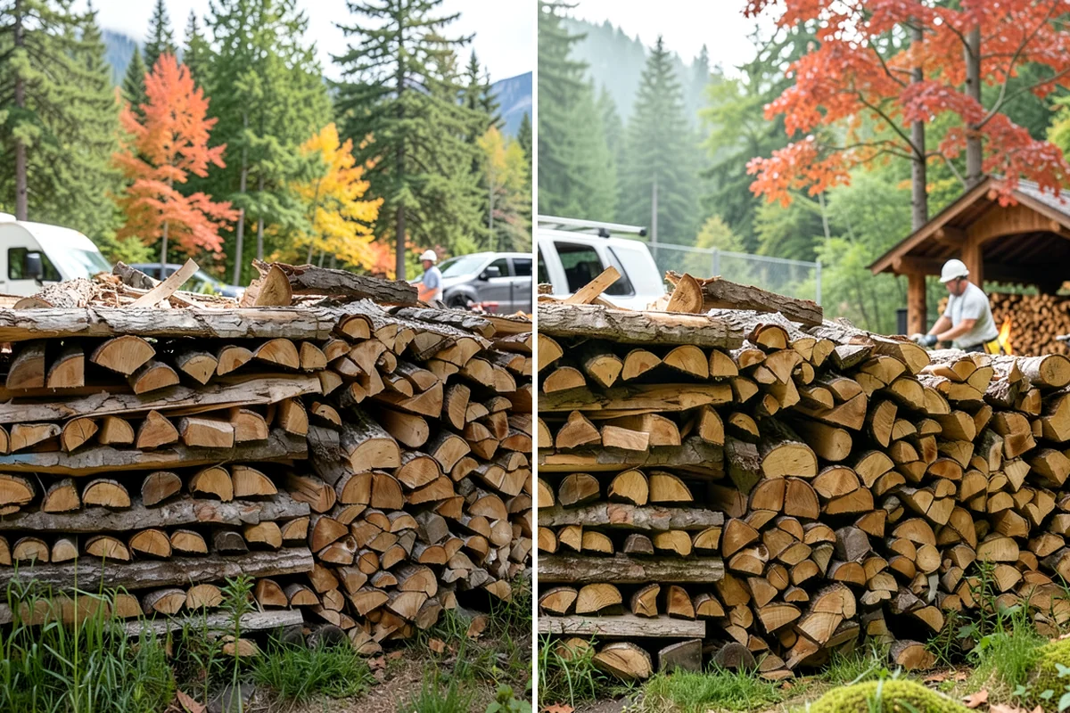 Storm Wood Processing in Maple Valley, King County, WA - We survey the storm damage on-site
