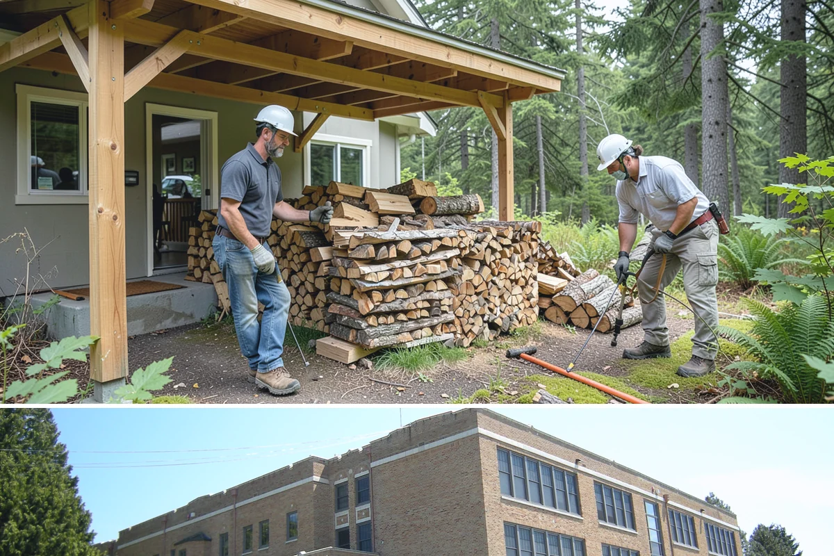 Storm Wood Processing in Maple Valley, King County, WA - Demand spikes after fall and winter windstorms, so call promptly once a storm passes for faster scheduling.