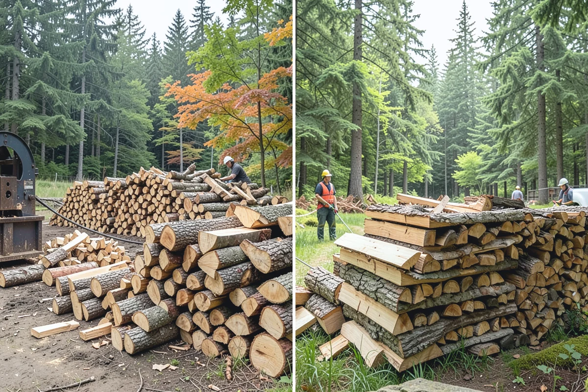 Storm Wood Processing in Medina, King County, WA - We survey the storm damage on-site
