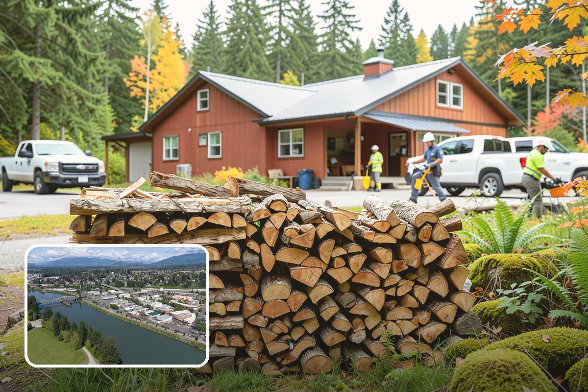 Storm Wood Processing in Mount Vernon, Skagit County, WA - Recovers value from storm-damaged trees