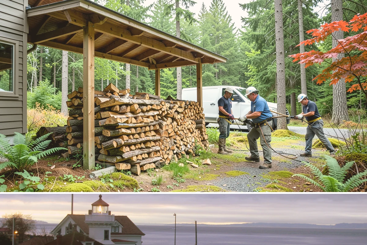 Storm Wood Processing in Mukilteo, Snohomish County, WA - Demand spikes after fall and winter windstorms, so call promptly once a storm passes for faster scheduling.