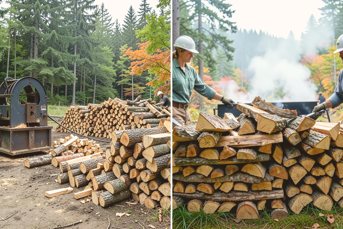 Storm Wood Processing in Newcastle, King County, WA - We survey the storm damage on-site
