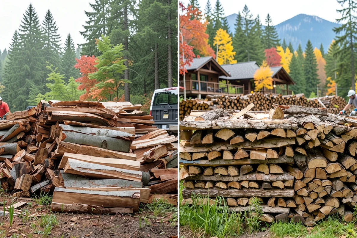 Storm Wood Processing in Normandy Park, King County, WA - We survey the storm damage on-site