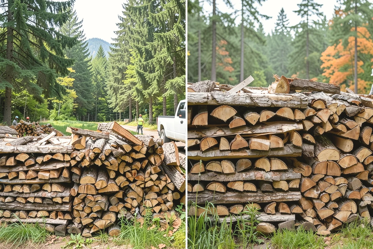 Storm Wood Processing in Oak Harbor, Island County, WA - We survey the storm damage on-site